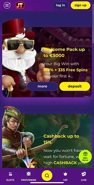 Jacktop Casino mobile screenshot #2 Mobile Screenshot image #2 for Jacktop Casino