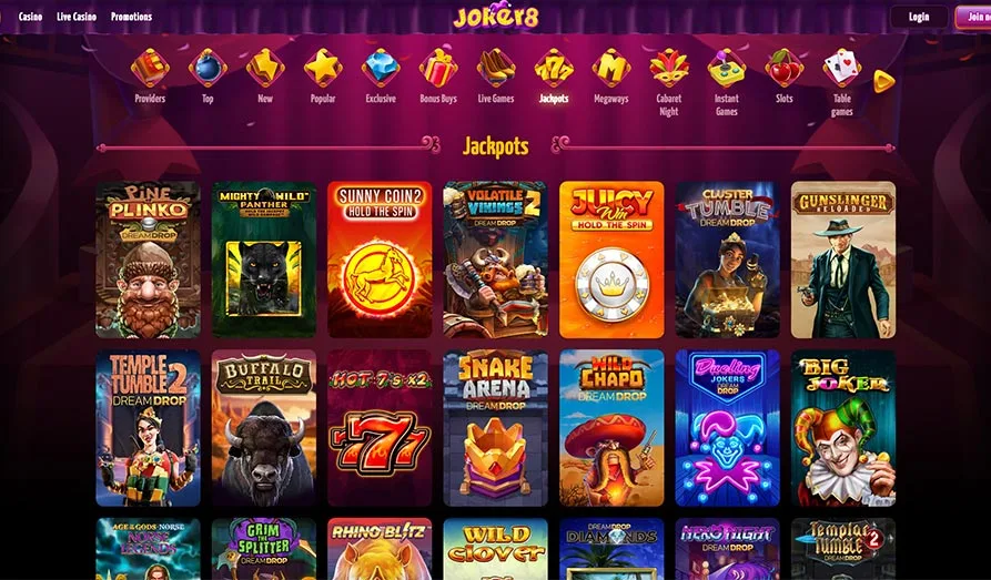 Landscape screenshot image #1 for Joker8 Casino