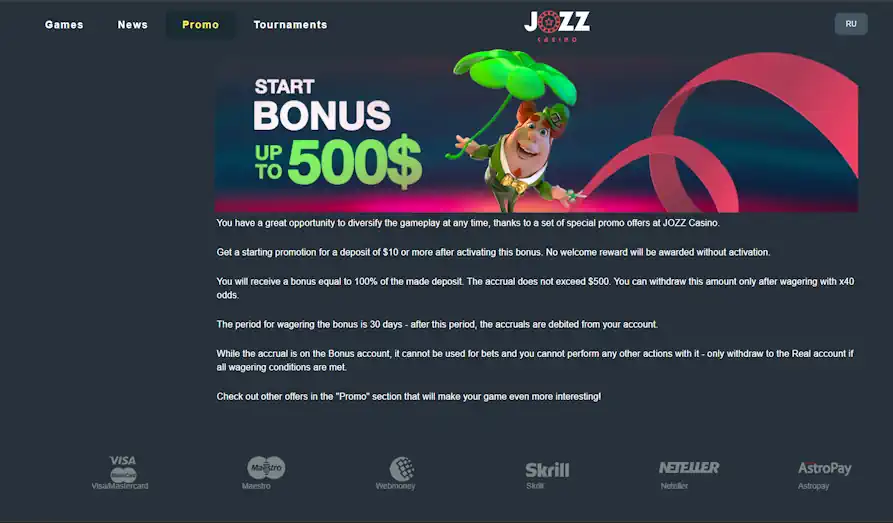 Screenshot image #3 for Jozz Casino