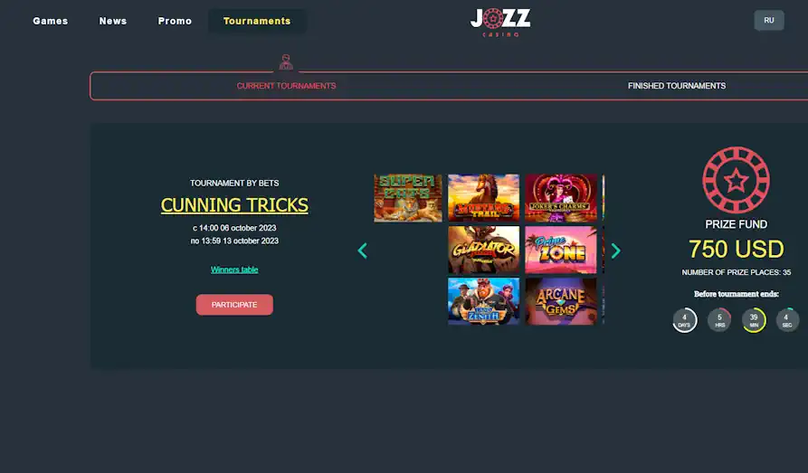 Screenshot image #2 for Jozz Casino