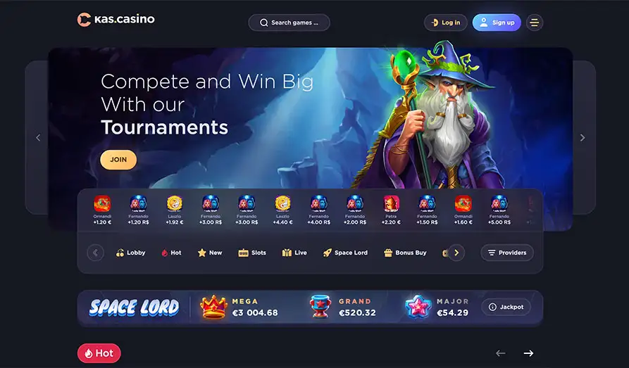 Main screenshot image for Kas Casino