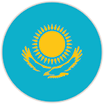 kazakhstan round flag
