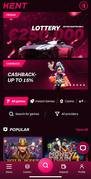 Mobile Screenshot image #1 for Kent Casino