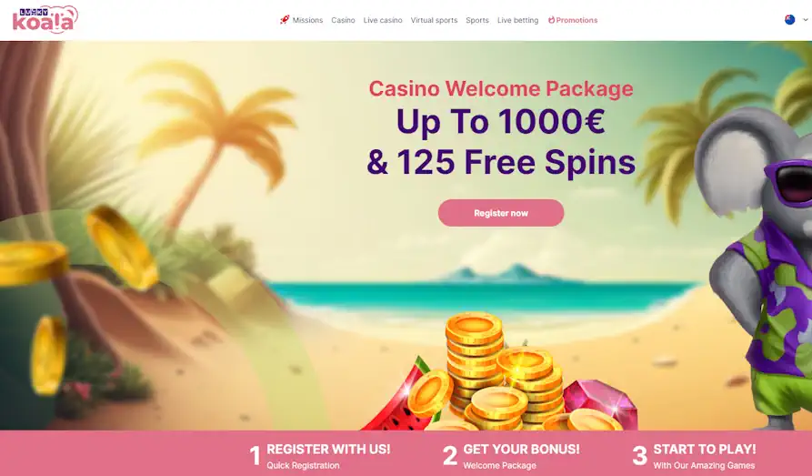 Main screenshot image for Lucky Koala Casino