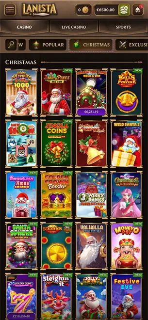 Lanista Casino mobile screenshot #3 Mobile Screenshot image #3 for Lanista Casino