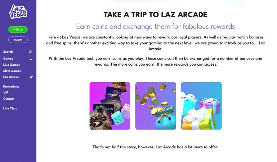 Landscape screenshot image #1 for Laz Vegas Casino