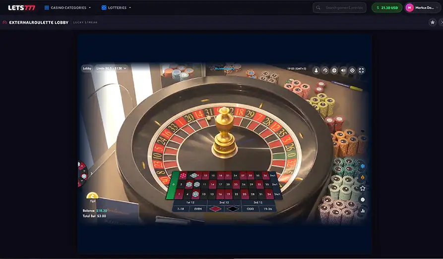 Landscape screenshot image #1 for Lets 777 Casino