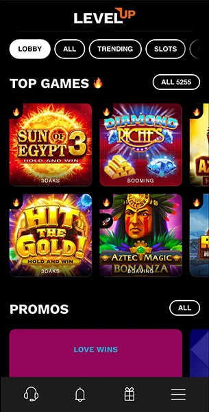 Mobile Screenshot image #1 for Level Up Casino