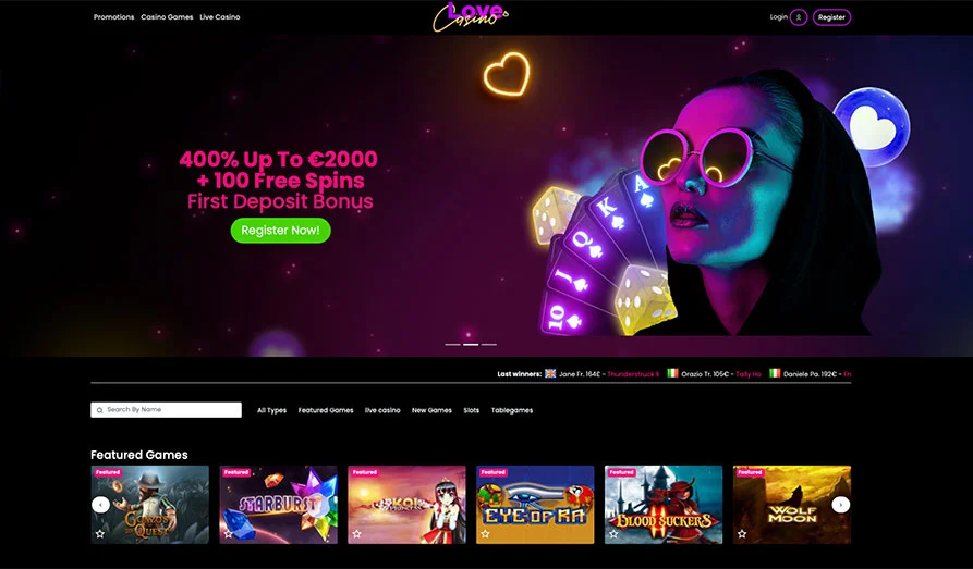 Main screenshot image for Love Casino