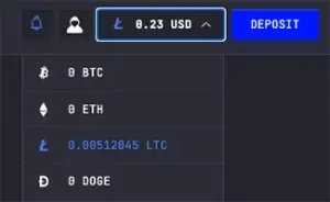 ltc casino balance fiat crypto