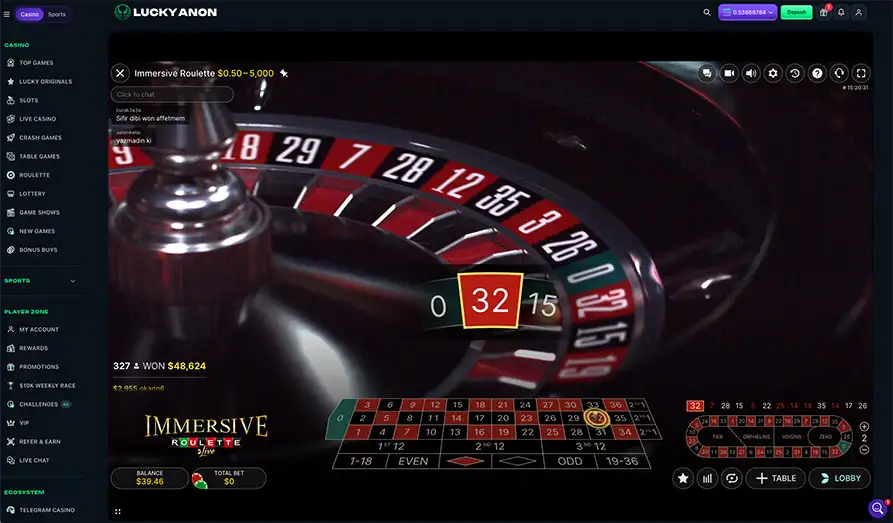 Lucky Anon Live Baccarat Screenshot image #2 for Lucky Anon Casino