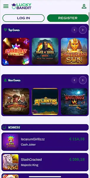 Mobile Screenshot image #4 for Lucky Bandit Casino