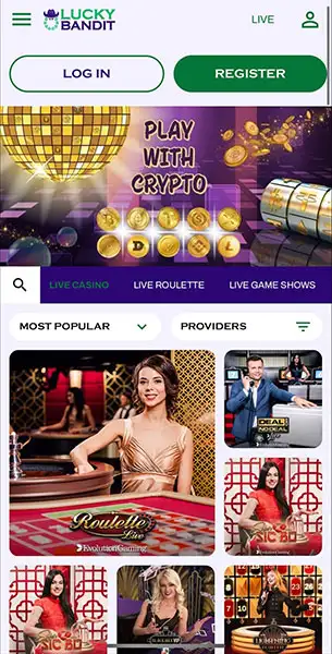 Mobile Screenshot image #2 for Lucky Bandit Casino