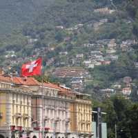 Swiss flag in Lugano