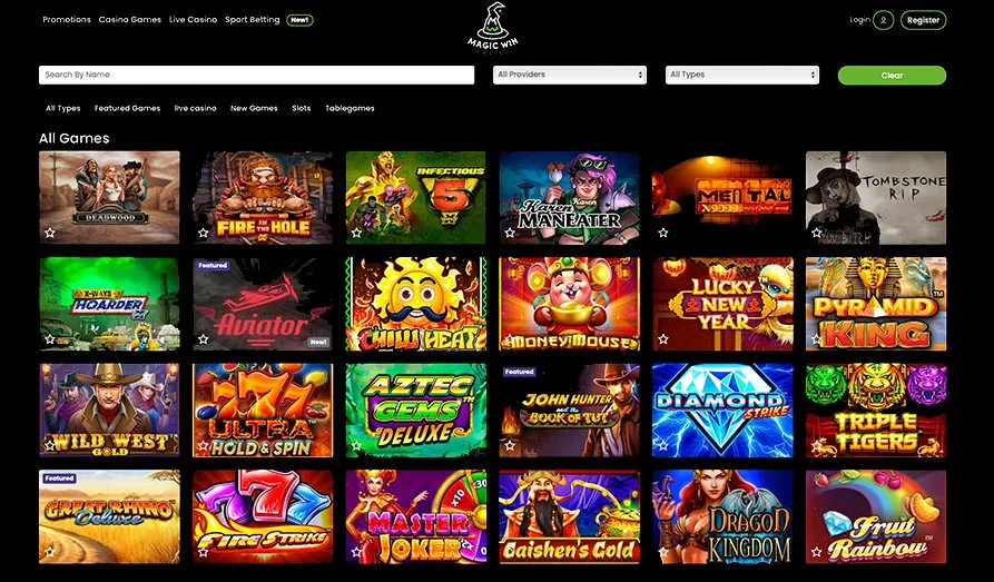 Landscape screenshot image #1 for Magic Win Casino