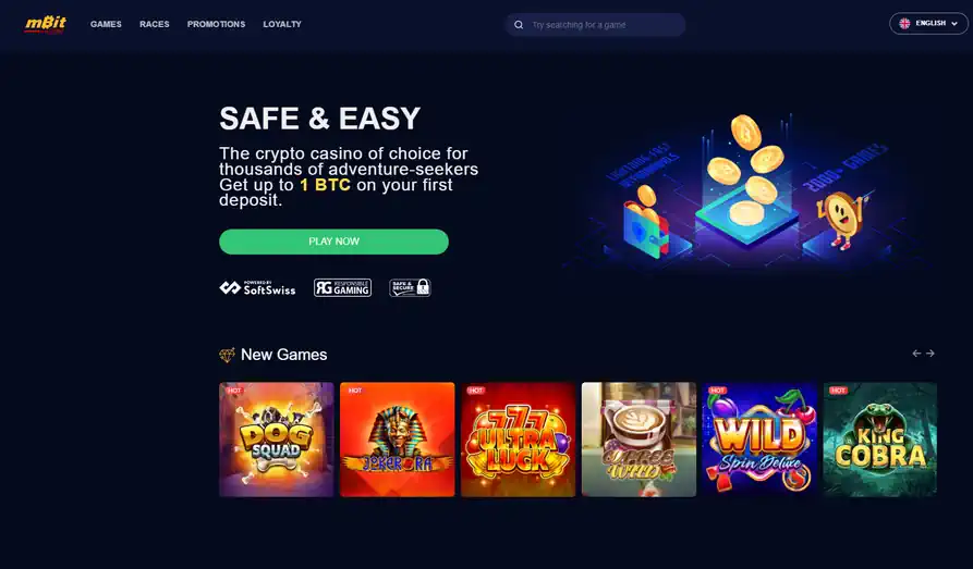 Screenshot image #1 for mBit Casino