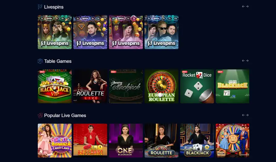 Landscape screenshot image #1 for mBit Casino