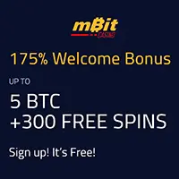 Super special MBit Casino bonus: 5 BTC + 300 free spins