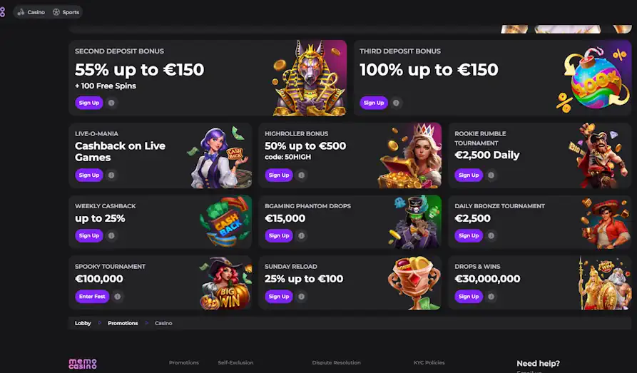 - Landscape screenshot image #1 for Memo Casino