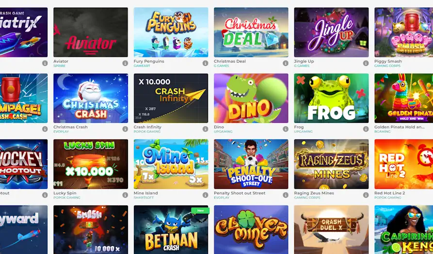 Merlin Casino crash games Landscape screenshot image #1 for Merlin Casino
