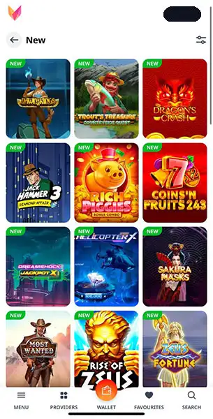 Monro Casino mobile screenshot #2 Mobile Screenshot image #2 for Monro Casino