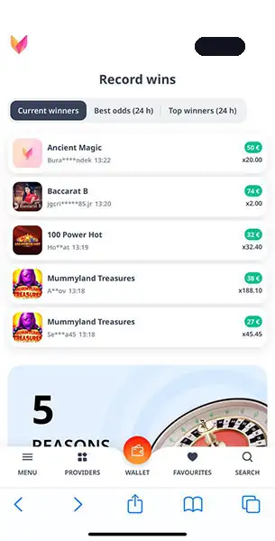 Monro Casino mobile screenshot #3 Mobile Screenshot image #3 for Monro Casino