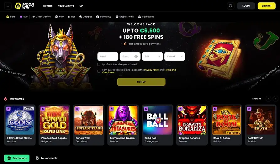 Screenshot image #1 for Moon Win Casino