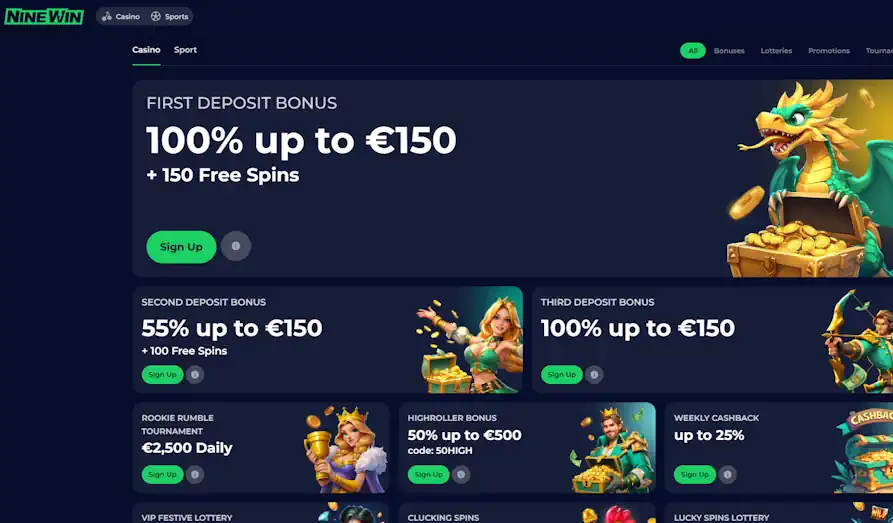 Ninewin promos Screenshot image #3 for Nine Win Casino