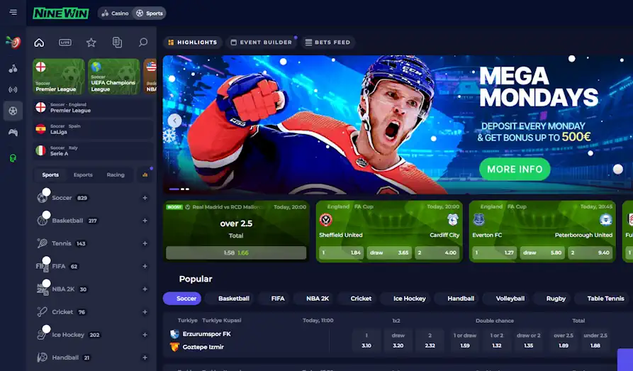 Ninewin sports Screenshot image #2 for Nine Win Casino