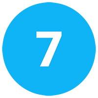 Number 7 - Blue ball