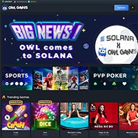 New Owl Games casino now accepts SOL & Near