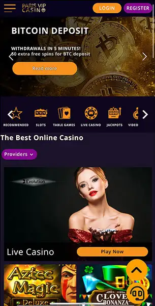 Mobile Screenshot image #1 for Paris VIP Casino