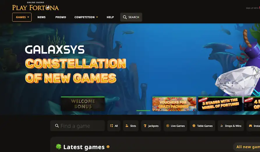 Main screenshot image for Play Fortuna