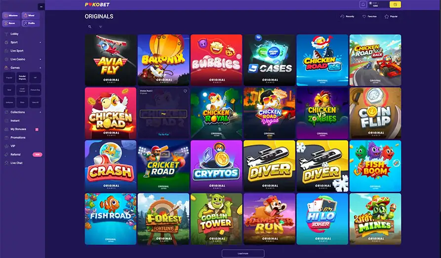 Pokobet Original Games Landscape screenshot image #1 for Poko Bet