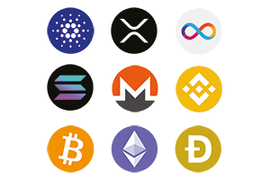 Popular crypto coins and tokens