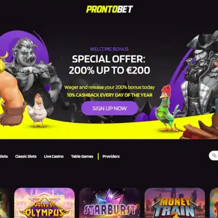 Get in on Crypto Gambling ‘Pronto’ with ProntoBet