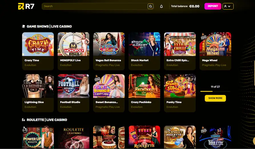 - Screenshot image #2 for R7 Casino