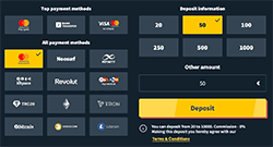 Real Money Online Casino - Deposit