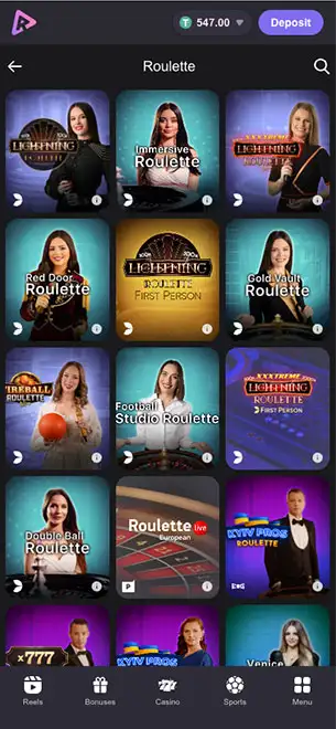 Reels IO Casino mobile screenshot #2 Mobile Screenshot image #2 for Reels IO Casino