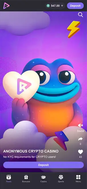 Reels IO Casino mobile screenshot #4 Mobile Screenshot image #4 for Reels IO Casino