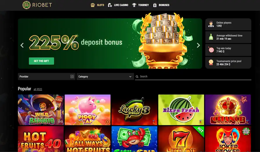 Rio Bet slots Landscape screenshot image #1 for Rio Bet