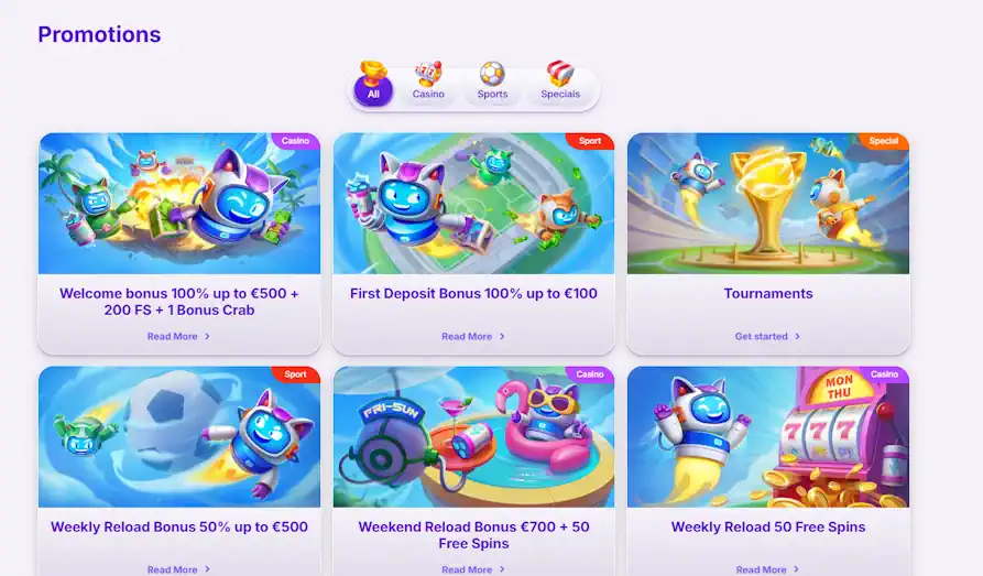 RoboCat Casino promo Screenshot image #3 for RoboCat Casino