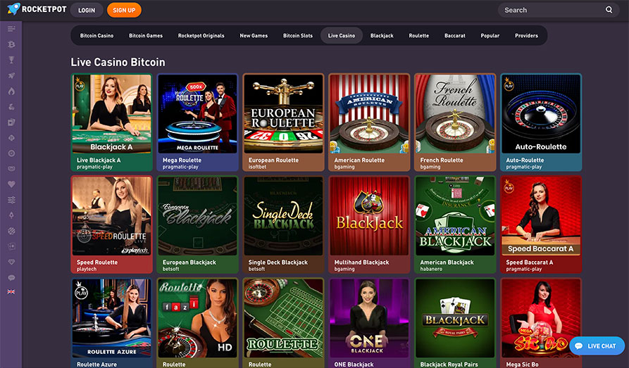 Screenshot image #2 for Rocketpot Casino
