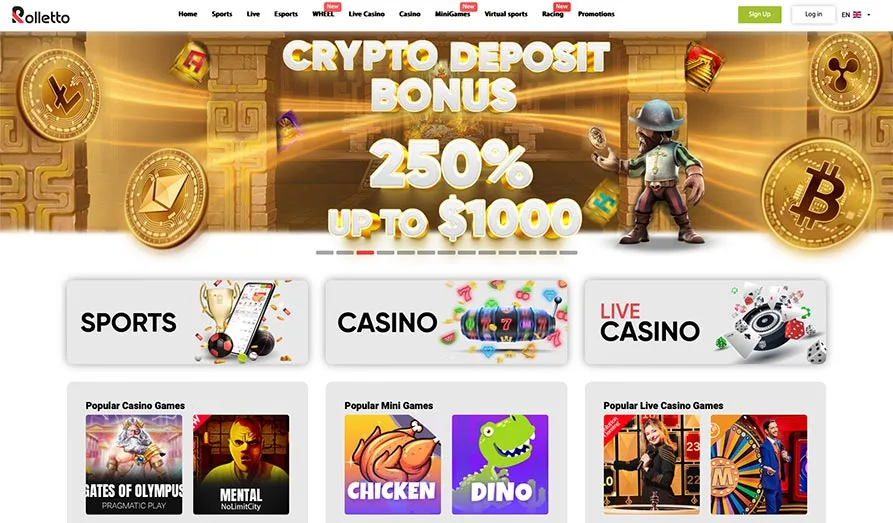 Main screenshot image for Rolletto Casino