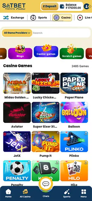 Sat Bet Casino mobile screenshot #4 Mobile Screenshot image #4 for Sat Bet Casino