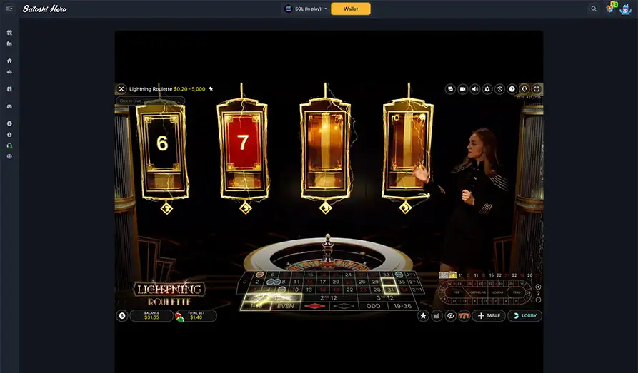 Satoshi Hero Casino Startpage Main screenshot image for Satoshi Hero Casino