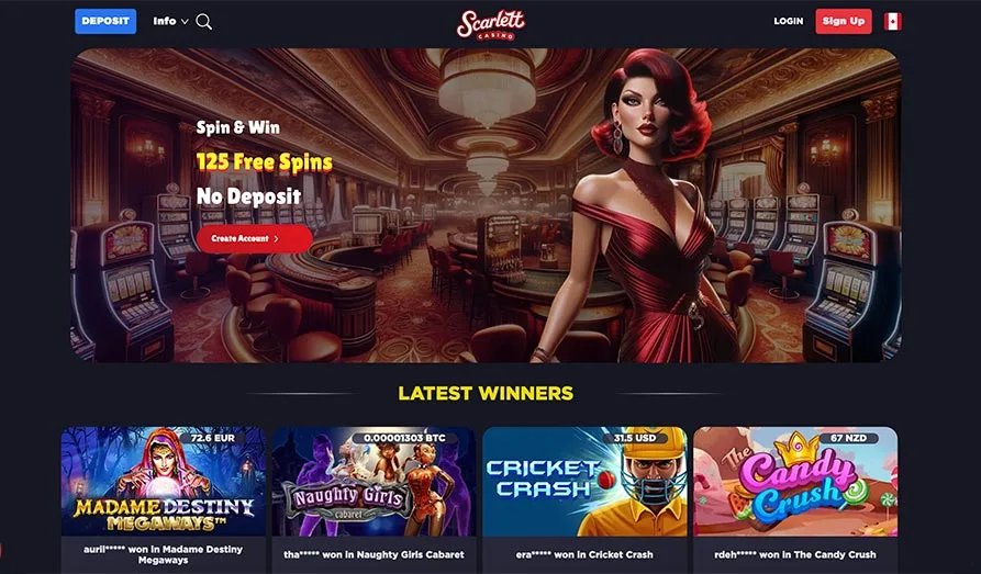 Main screenshot image for Scarlett Casino