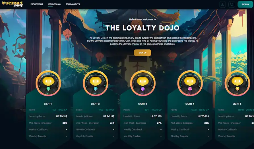 - Landscape screenshot image #1 for Sensei Game Casino