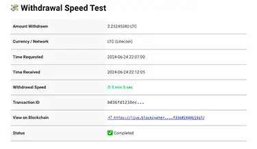 speed-withdrawal-example - CryptoLists.com speed withdrawal example