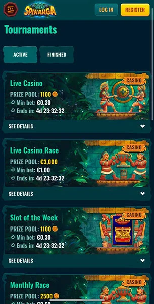 Mobile Screenshot image #5 for Spinanga Casino